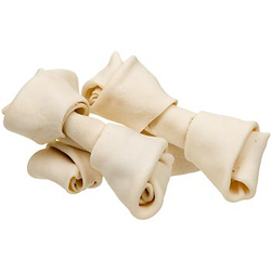 Natural rawhide bones for dogs